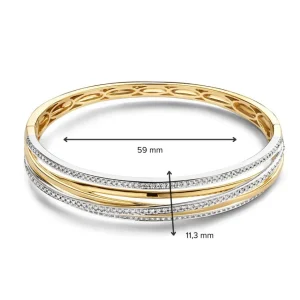 Armband bicolor briljant 1,03 crt.