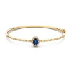 Armband geelgoud briljant/saffier