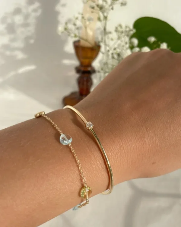 Armband geelgoud zirkonia