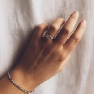 Armband witgoud briljant 3,00 crt.