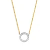 Collier bicolor briljant 0,11 crt.