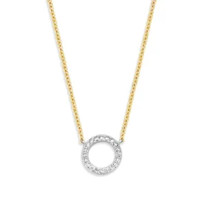 Collier bicolor briljant 0,11 crt.