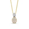 Collier bicolor briljant 0,53 crt.