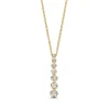 Collier geelgoud briljant 0,50 crt.