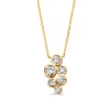 Collier geelgoud briljant 0,81 crt.