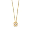 Collier geelgoud briljant 0,07 crt.