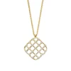 Collier geelgoud briljant 0,22 crt.