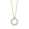 Collier geelgoud briljant 0,28 crt.