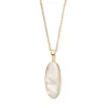 Collier geelgoud parelmoer