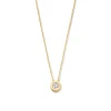 Collier geelgoud zirkonia