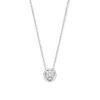 Collier witgoud briljant 0,09 crt.