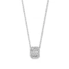 Collier witgoud diamant 0,40 crt.