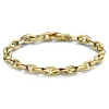 Geelgouden schakelarmband | Gouden armbanden | Excellent Jewelry