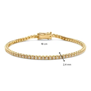 Geelgouden tennisarmband 1,00 crt. AG117198