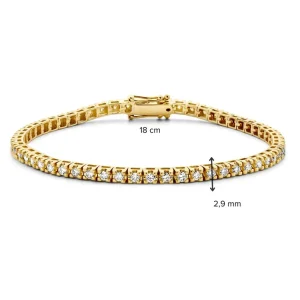 Geelgouden tennisarmband 2,00 crt. AG117199