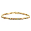 Gouden armband met regenboog saffier AG137170