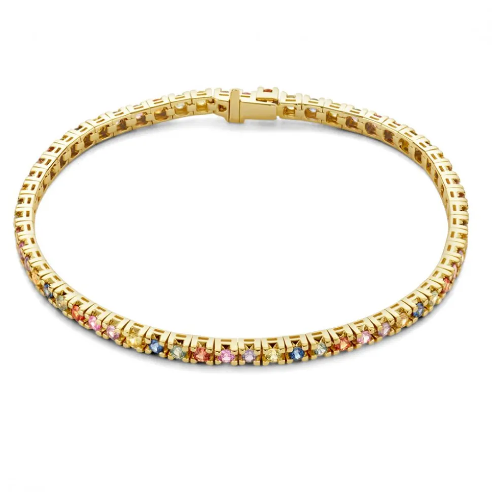 gouden_armband_met_regenb_2.webp Gouden armband met regenboog saffier AG137170