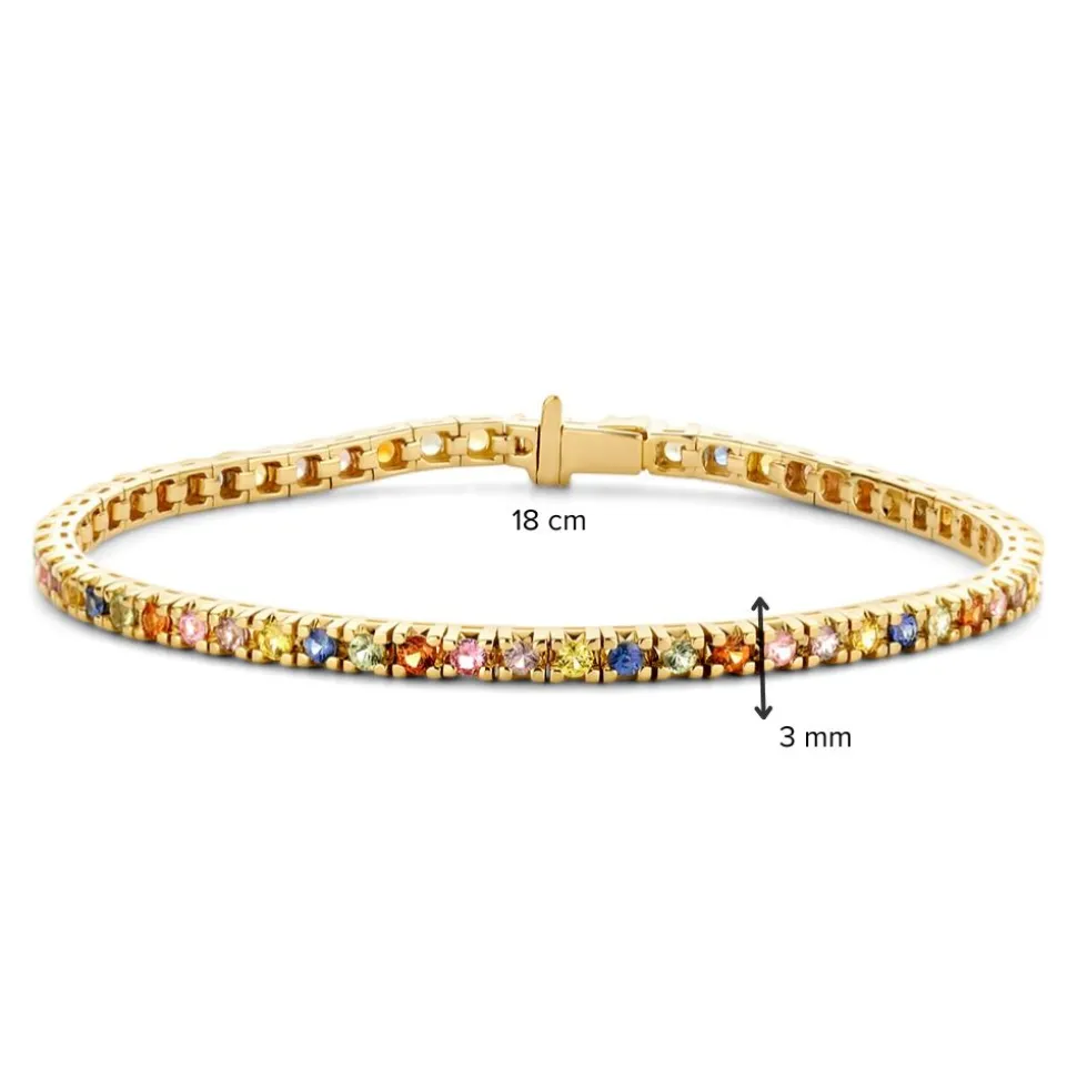 gouden_armband_met_regenb_3.webp Gouden armband met regenboog saffier AG137170