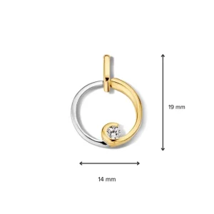 Hanger bicolor zirkonia