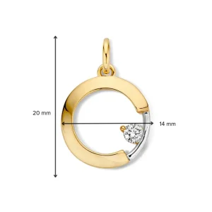 Hanger bicolor zirkonia