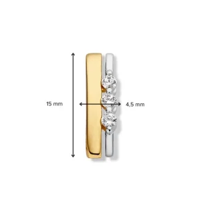 Hanger bicolor zirkonia