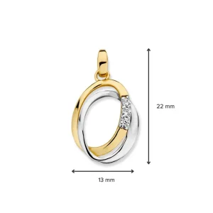 Hanger bicolor zirkonia