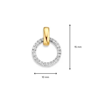 Hanger bicolor zirkonia