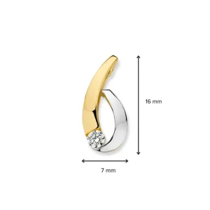 Hanger bicolor zirkonia