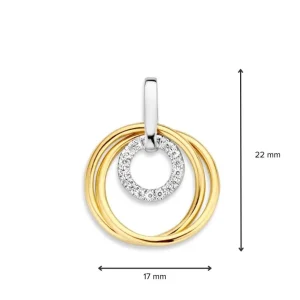 Hanger bicolor zirkonia