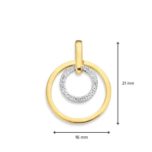 Hanger bicolor zirkonia