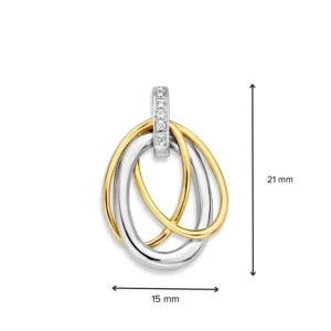 Hanger bicolor zirkonia
