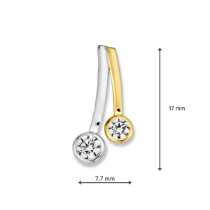 Hanger bicolor zirkonia