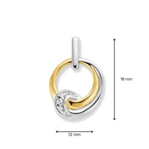 Hanger bicolor zirkonia