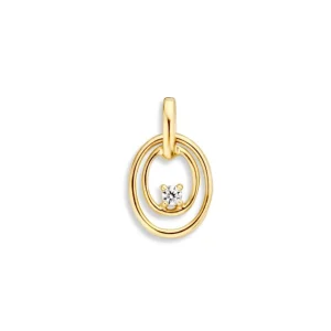 Hanger geelgoud zirkonia