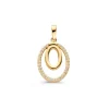 Hanger geelgoud zirkonia