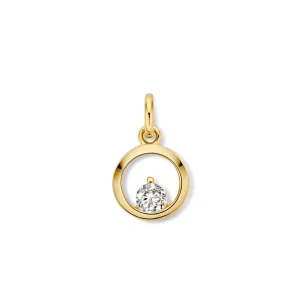 Hanger geelgoud zirkonia