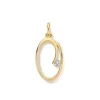 Hanger geelgoud zirkonia