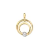 Hanger geelgoud zirkonia