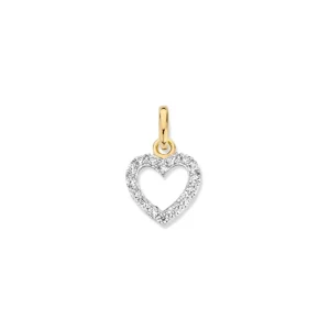 Hanger geelgoud zirkonia