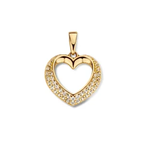 Hanger geelgoud zirkonia