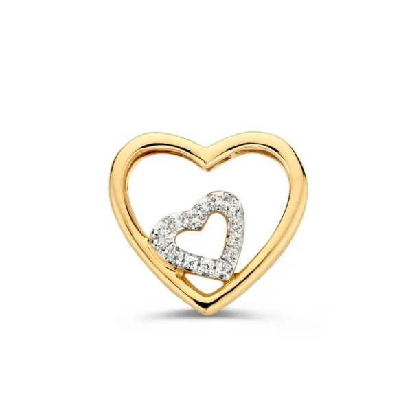 Hanger geelgoud zirkonia