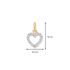 Hanger geelgoud zirkonia