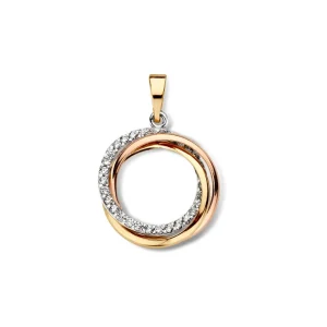 Hanger tricolor zirkonia