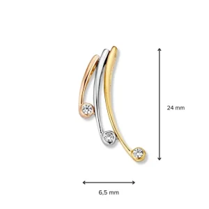 Hanger tricolor zirkonia