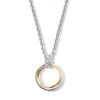 Hanger zilver/goud zirkonia