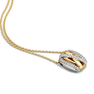 Luxe hanger met diamant | Gouden hangers | Excellent Jewelry