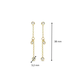 Oorbellen met hangende diamanten OG117150