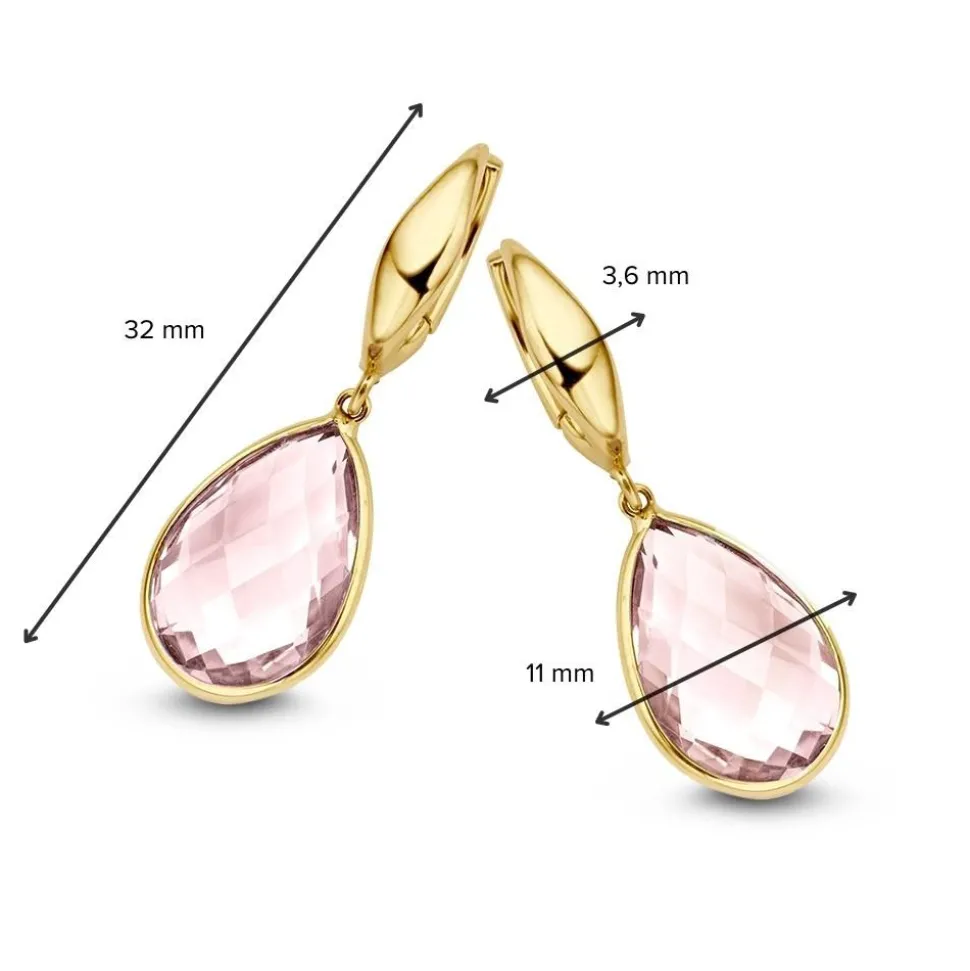 oorringen_geelgoud_rose_q_2.webp Oorringen geelgoud rose quartz