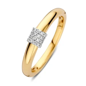 Ring bicolor briljant 0.10 crt.