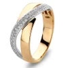 Ring bicolor briljant 0.26 crt.
